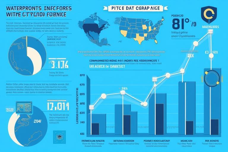 Chart comparing waterfront price index with citywide average